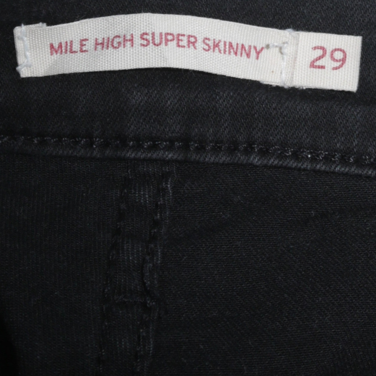 Levi's Mile High Super Skinny Black Women's Jeans Size 29 Slim Fit