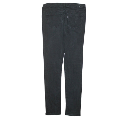 Levi's Women's Black Skinny Jeans Size 27 Mid Rise Stretch Denim
