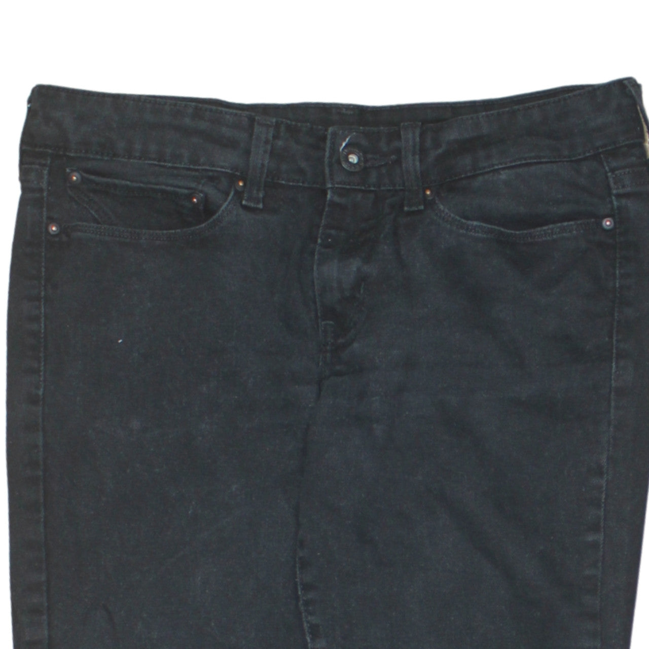 Levi's Women's Black Skinny Jeans Size 27 Mid Rise Stretch Denim
