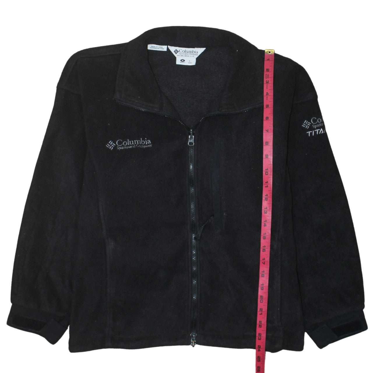Columbia Women's Black Fleece Full Zip Jacket Size M