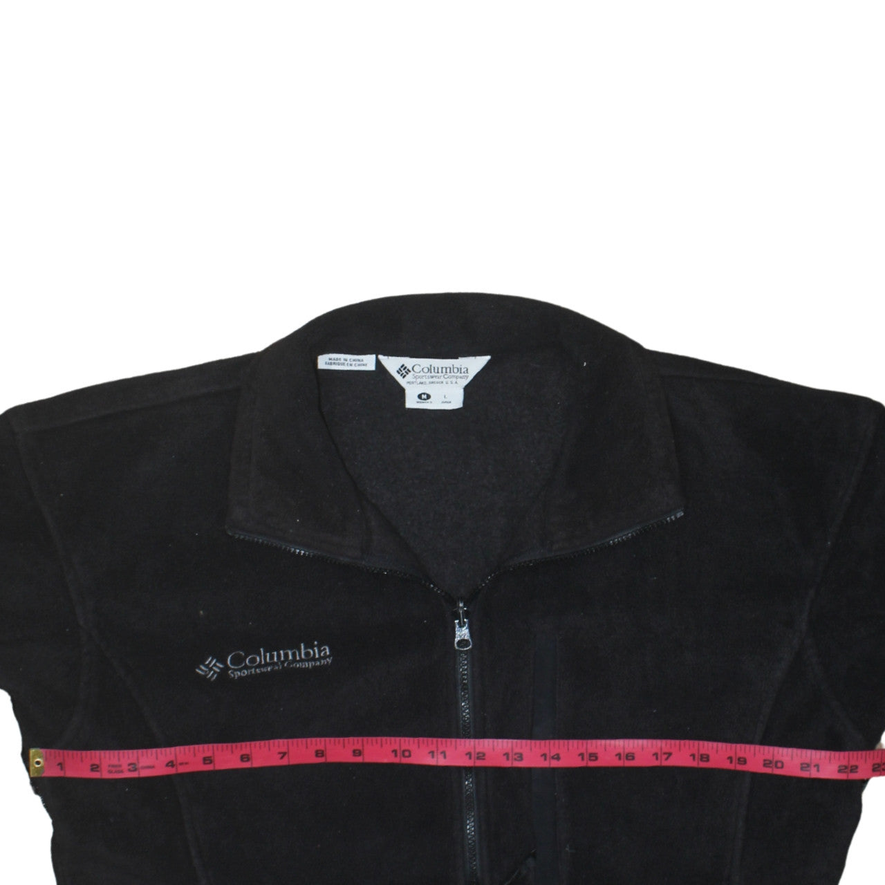 Columbia Women's Black Fleece Full Zip Jacket Size M