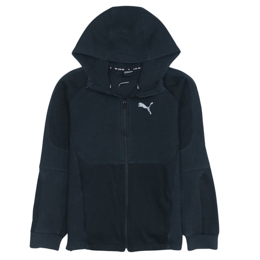 Puma Women's Black Full Zip Hoodie Size 12 UK Sportswear