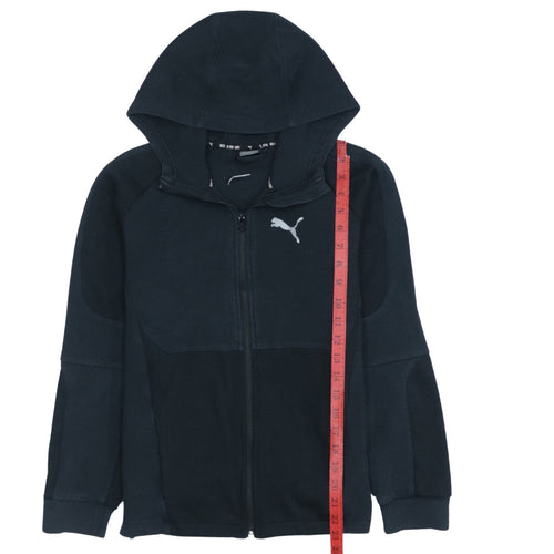 Puma Women's Black Full Zip Hoodie Size 12 UK Sportswear