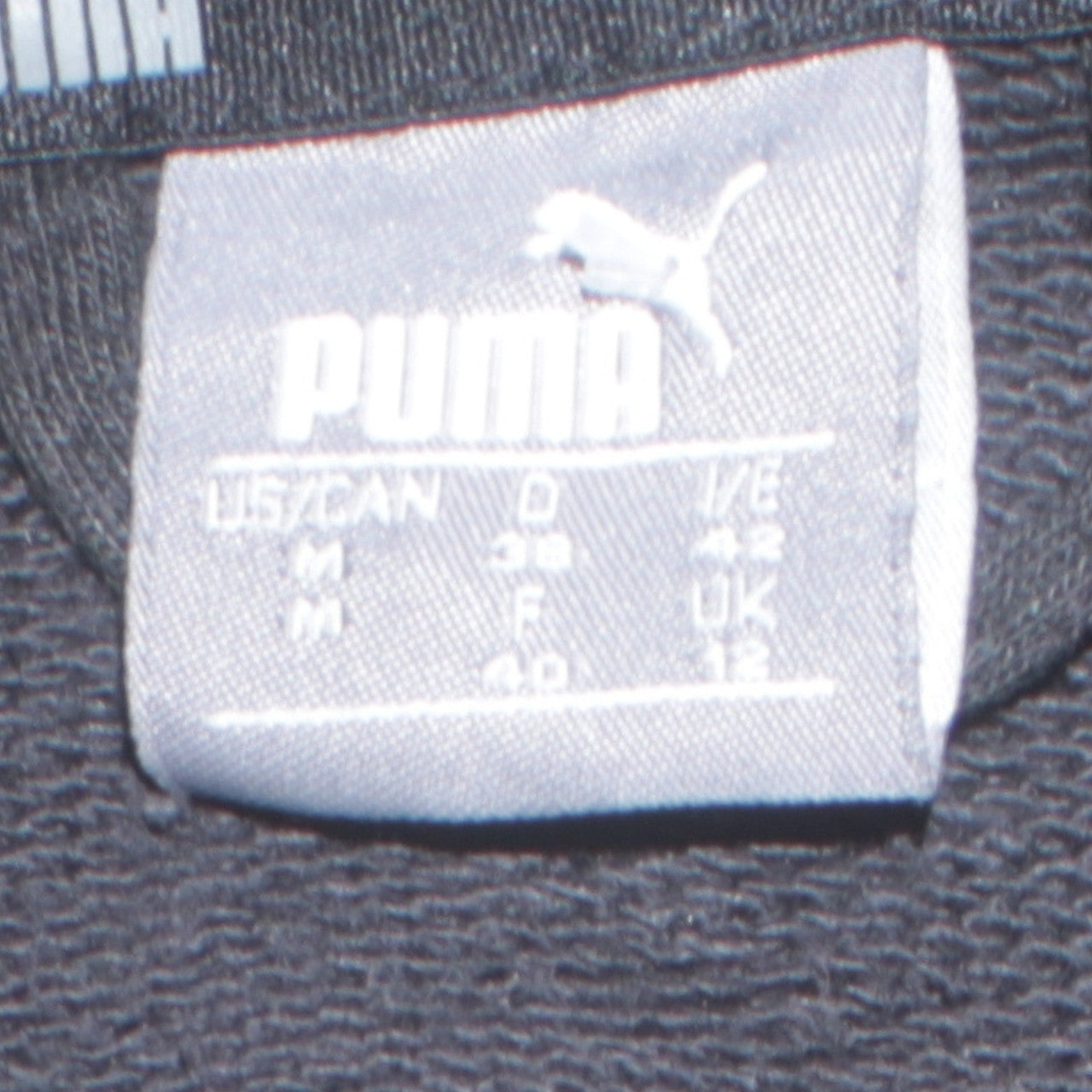 Puma Women's Black Full Zip Hoodie Size 12 UK Sportswear