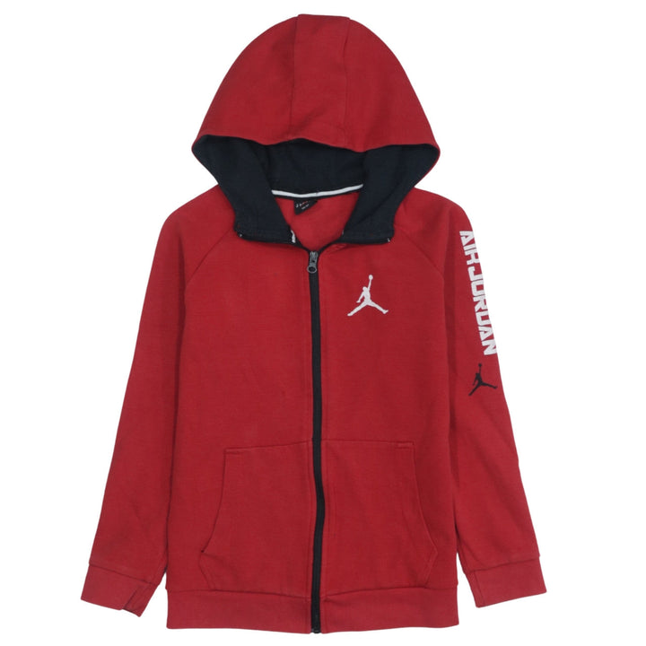Nike Jordan Boys Red Full Zip Hoodie Size 146 Sportswear