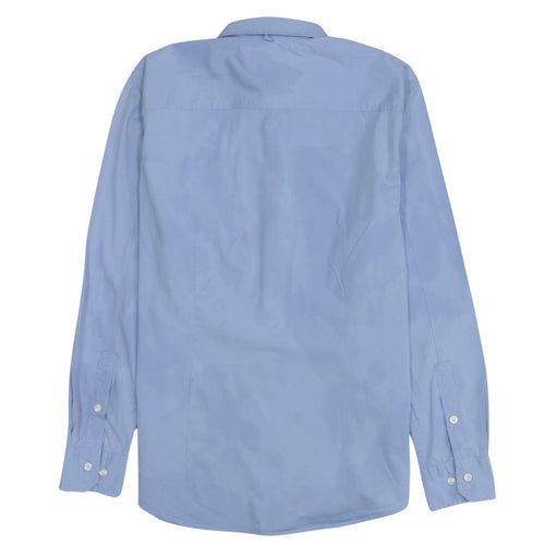 Tommy Jeans Men Blue Slim Fit Long Sleeve Button-Up Shirt L
