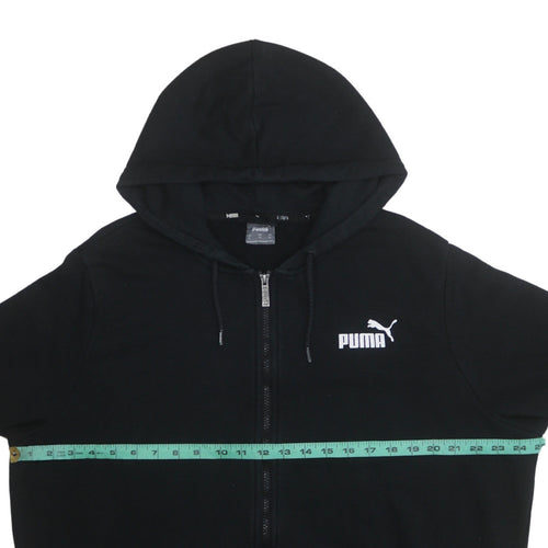 Puma Mens Black Full Zip Hoodie XL Regular Fit Sportswear