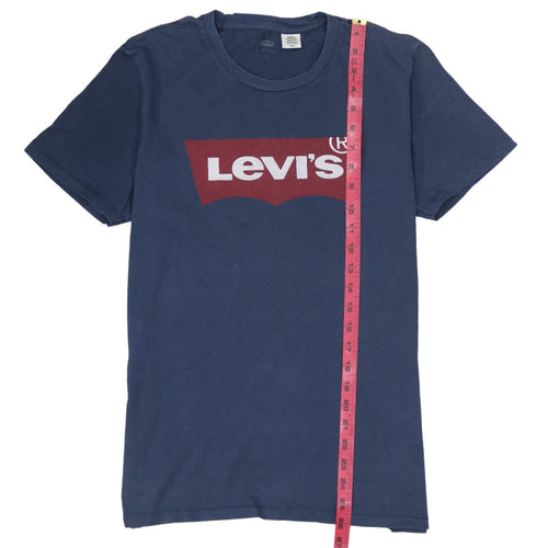 Levi's Men's Blue Graphic Logo Cotton T-Shirt Size S Regular Fit