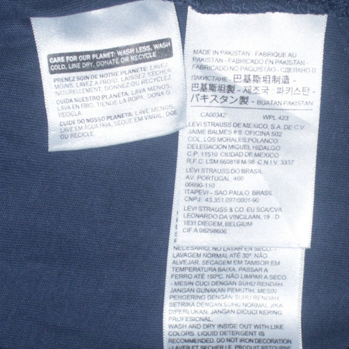 Levi's Men's Blue Graphic Logo Cotton T-Shirt Size S Regular Fit