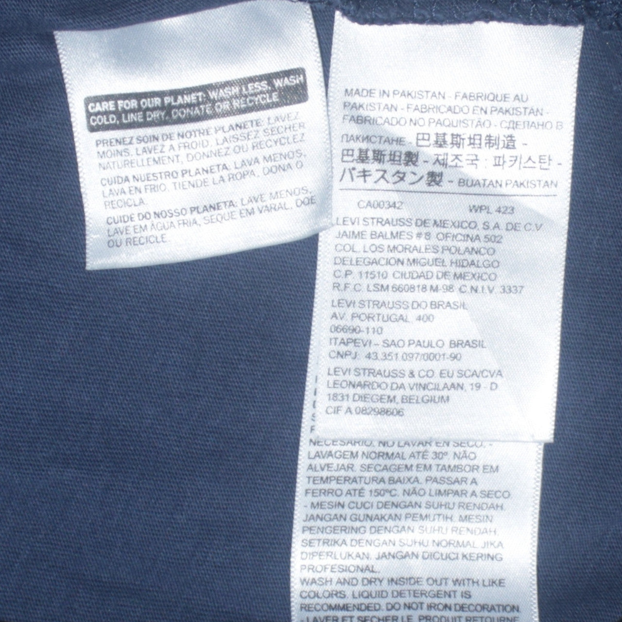 Levi's Men's Blue Graphic Logo Cotton T-Shirt Size S Regular Fit