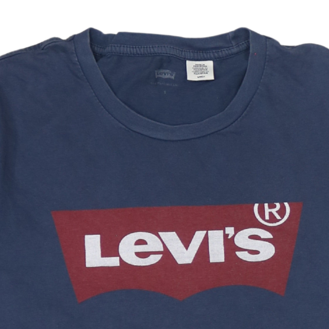 Levi's Men's Blue Graphic Logo Cotton T-Shirt Size S Regular Fit