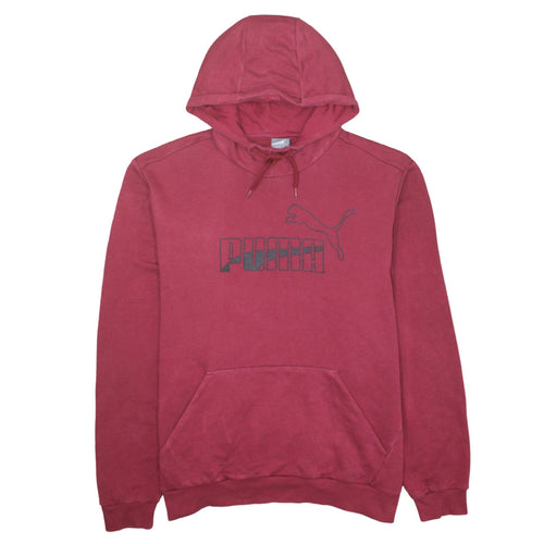 Puma Men Red XL Pullover Hoodie Sports Fleece Sweatshirt