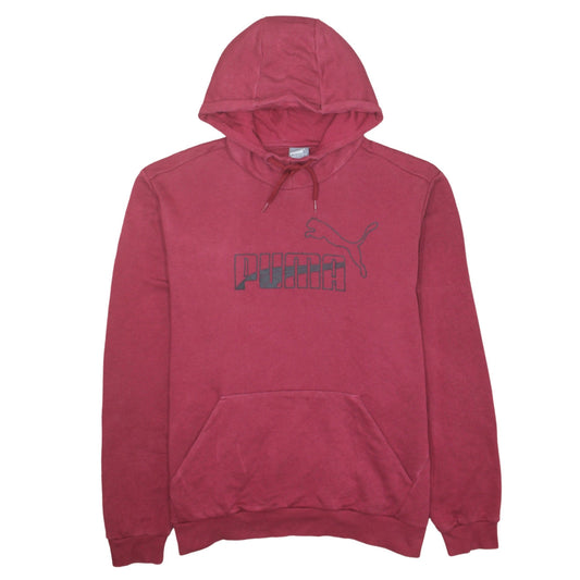 Puma Men Red XL Pullover Hoodie Sports Fleece Sweatshirt