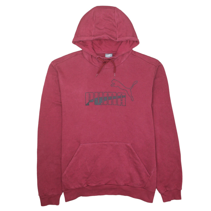 Puma Men Red XL Pullover Hoodie Sports Fleece Sweatshirt