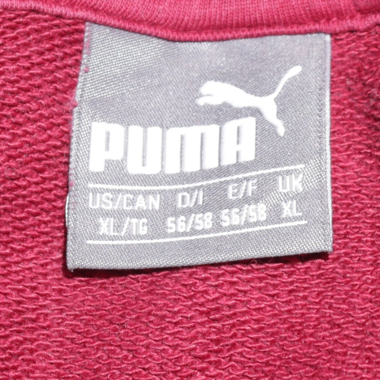 Puma Men Red XL Pullover Hoodie Sports Fleece Sweatshirt