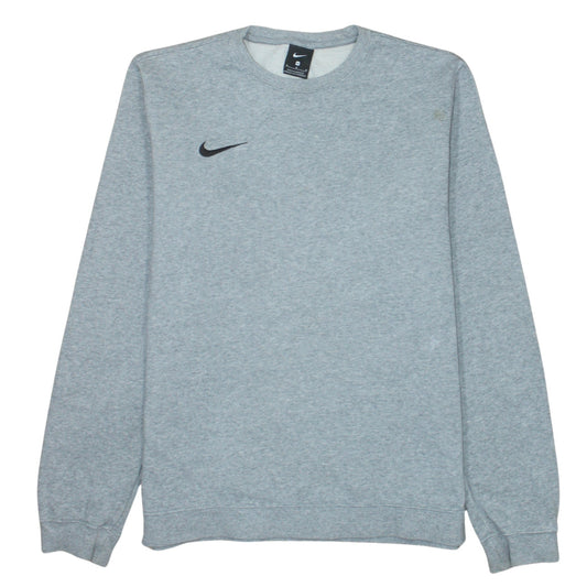 Nike Men's Grey Crew Neck Sweatshirt Medium Classic Logo