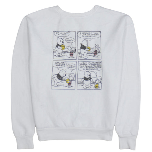 Disney Primark Women White XS Winnie the Pooh Graphic Sweatshirt