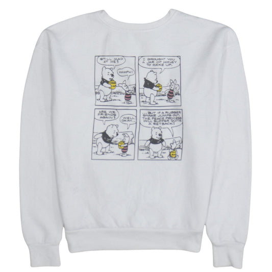 Disney Primark Women White XS Winnie the Pooh Graphic Sweatshirt