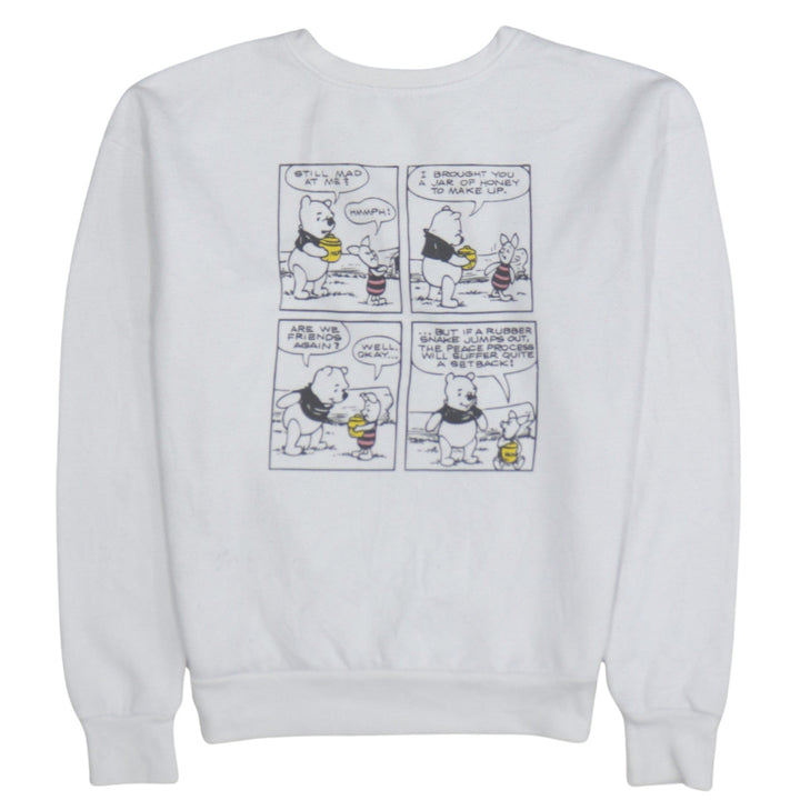 Disney Primark Women White XS Winnie the Pooh Graphic Sweatshirt