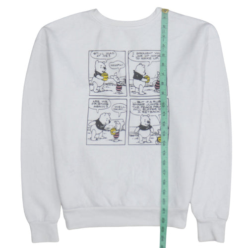 Disney Primark Women White XS Winnie the Pooh Graphic Sweatshirt