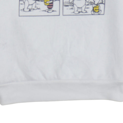 Disney Primark Women White XS Winnie the Pooh Graphic Sweatshirt