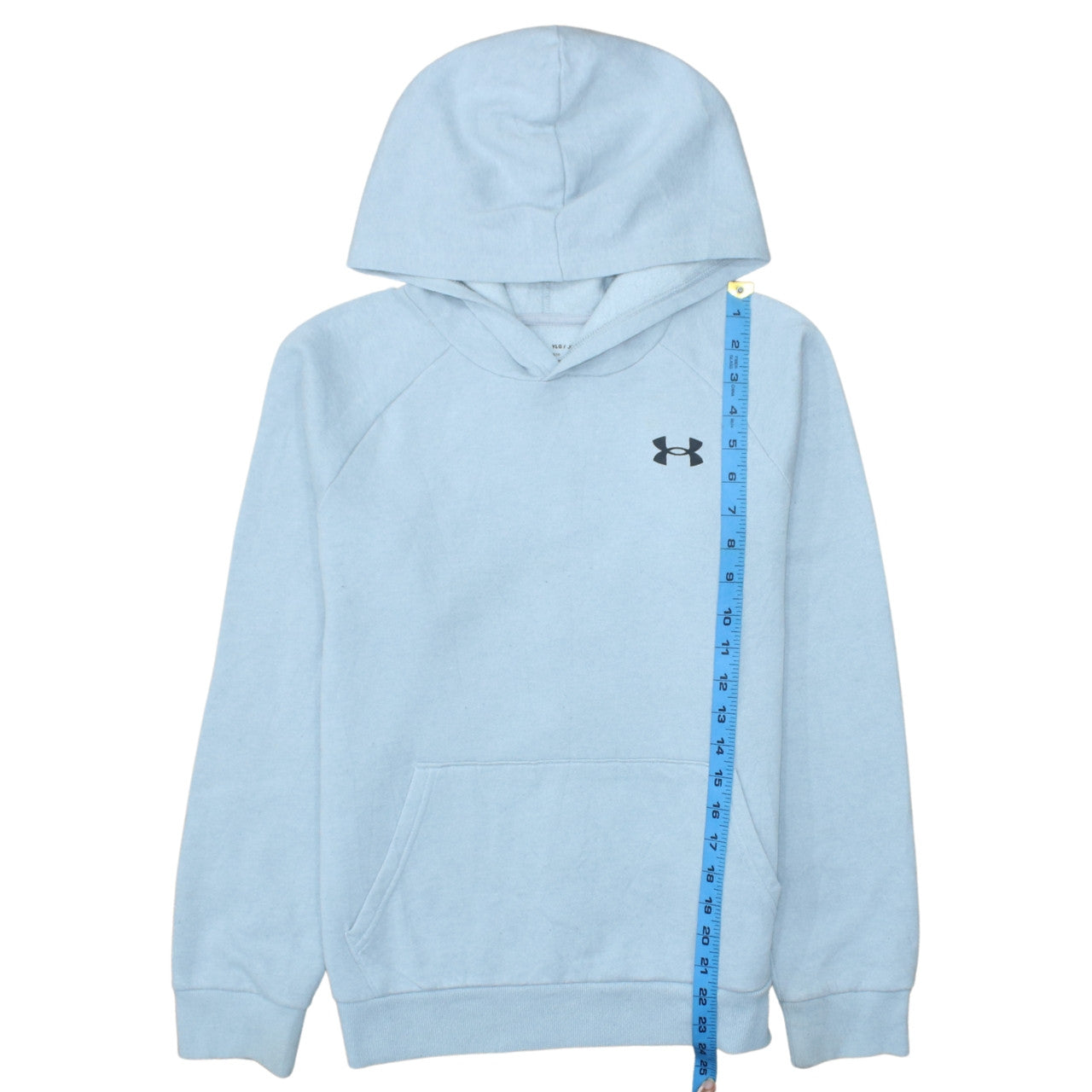 Under Armour Boys Blue Pullover Hoodie YLG ColdGear Fleece Sweatshirt