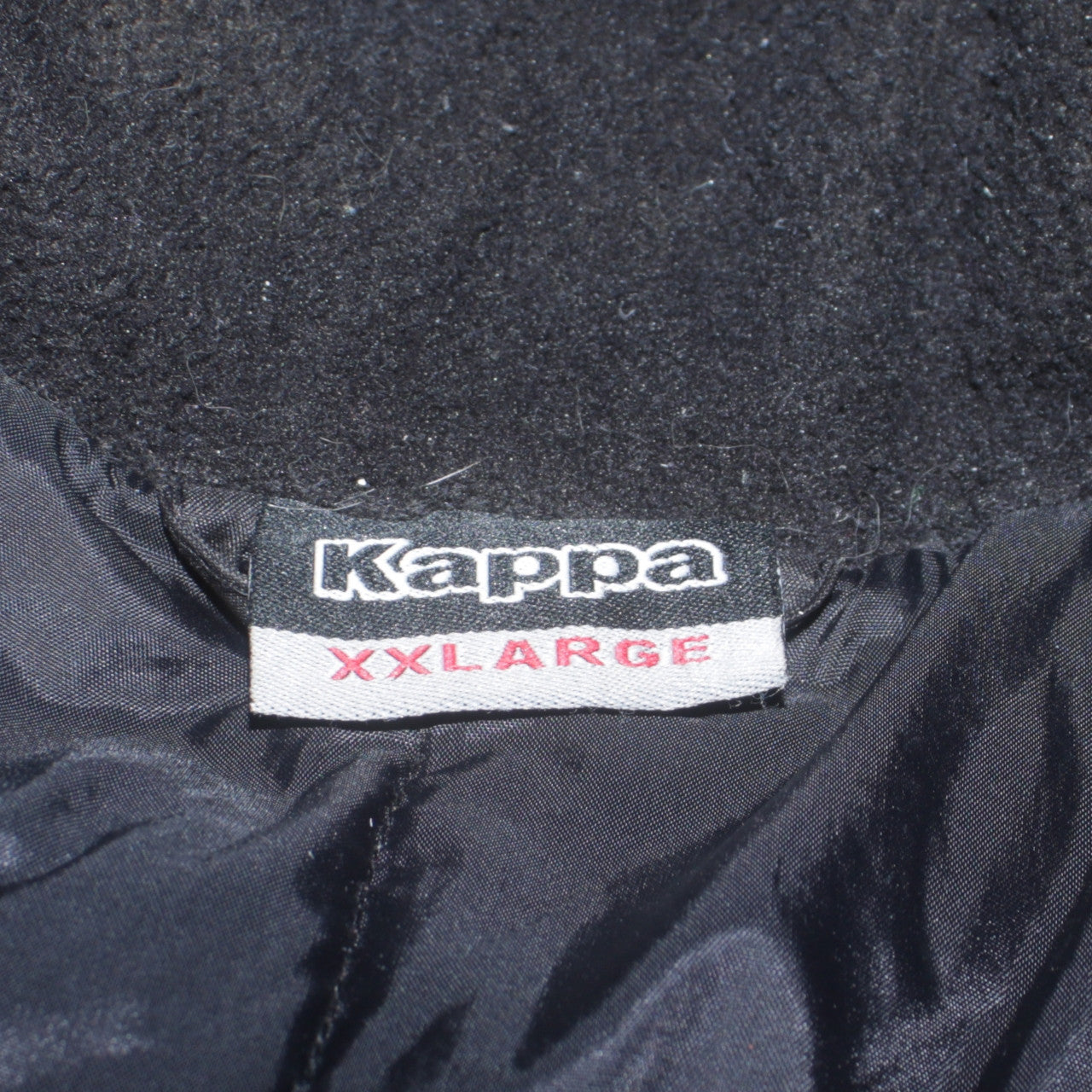 Kappa Mens Black 2XL Hooded Parka Jacket Winter Coat