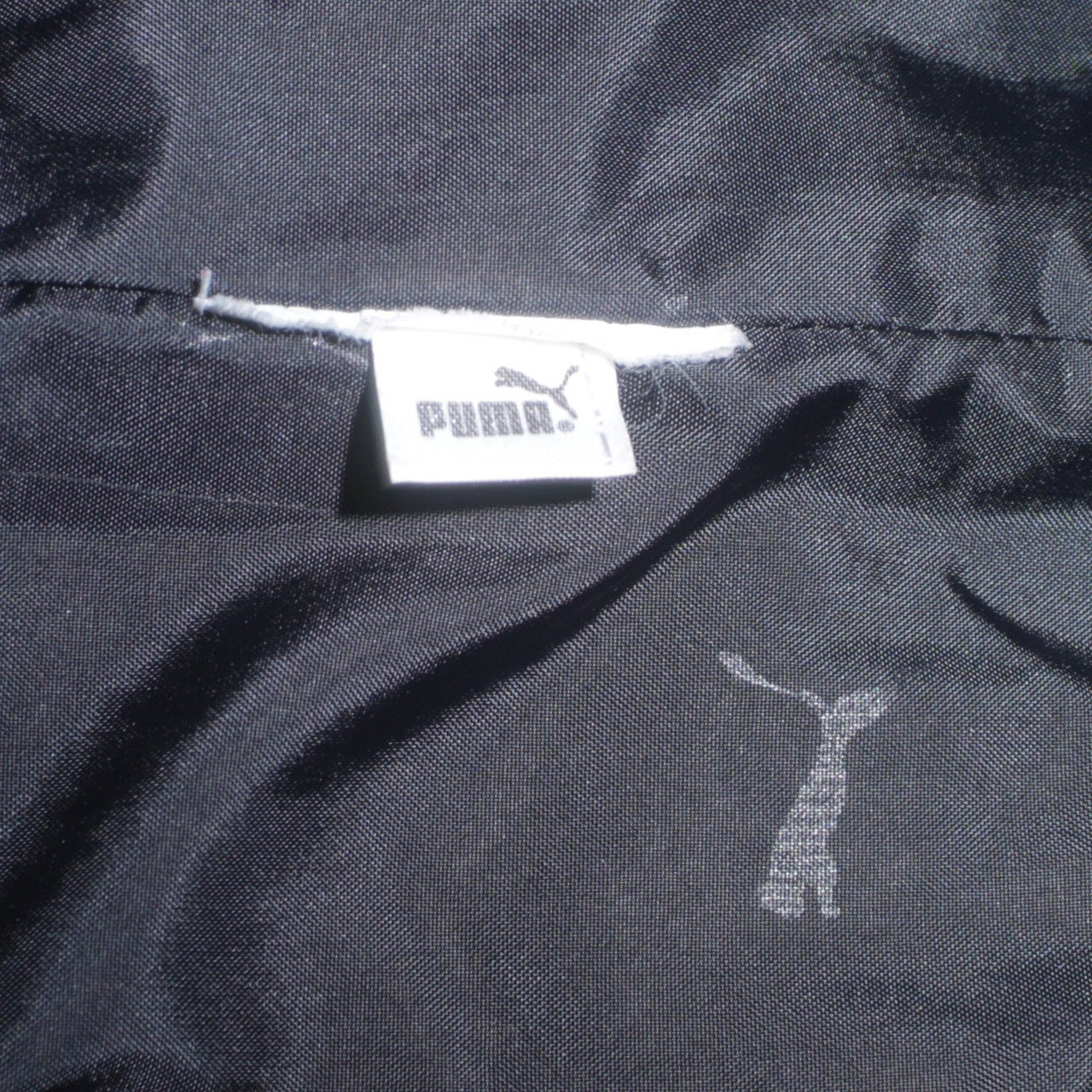 Puma Men's Black Quilted Puffer Jacket M Full Zip Sports Winter
