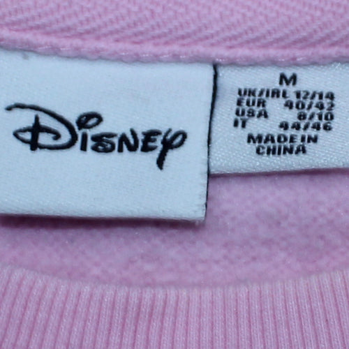 Disney Women Pink Minnie Mouse Pullover Sweatshirt Size M