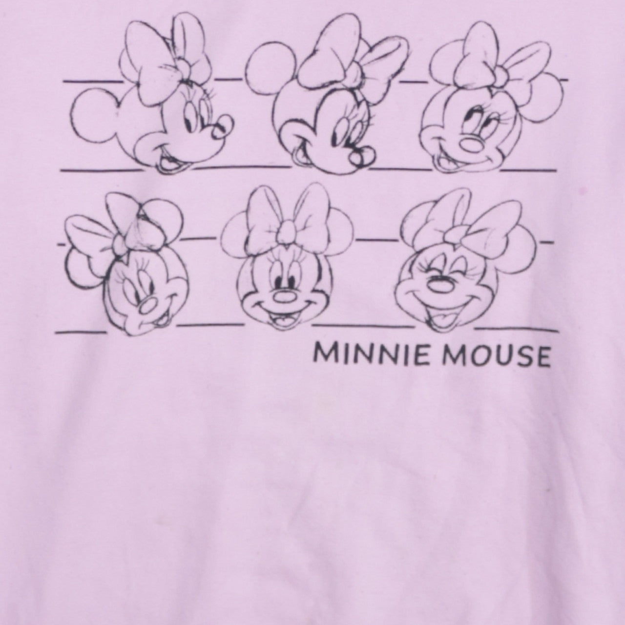Disney Women Pink Minnie Mouse Pullover Sweatshirt Size M