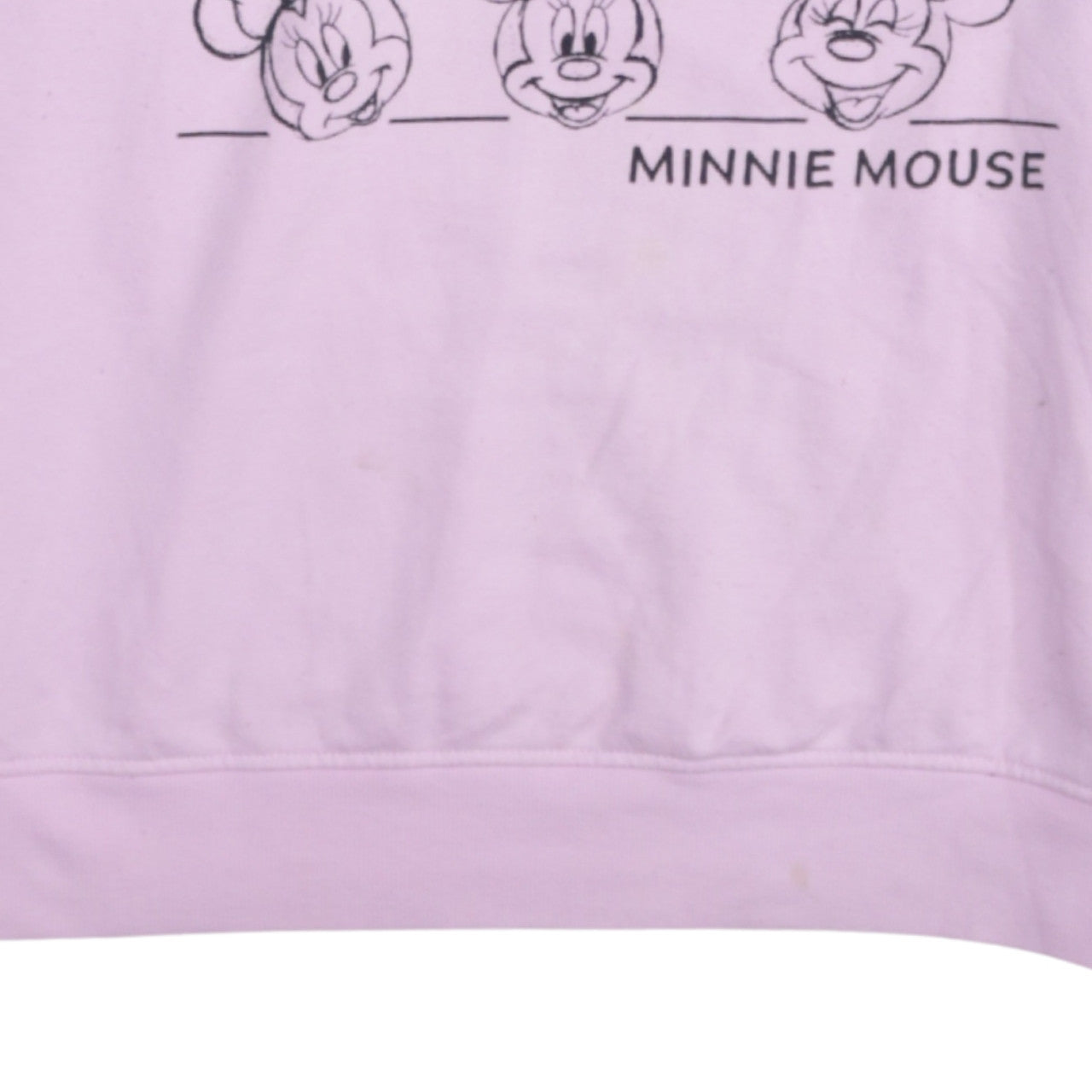 Disney Women Pink Minnie Mouse Pullover Sweatshirt Size M