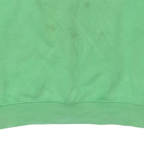 Nike Women's Green Pullover Sweatshirt L Crew Neck Casual Sportswear