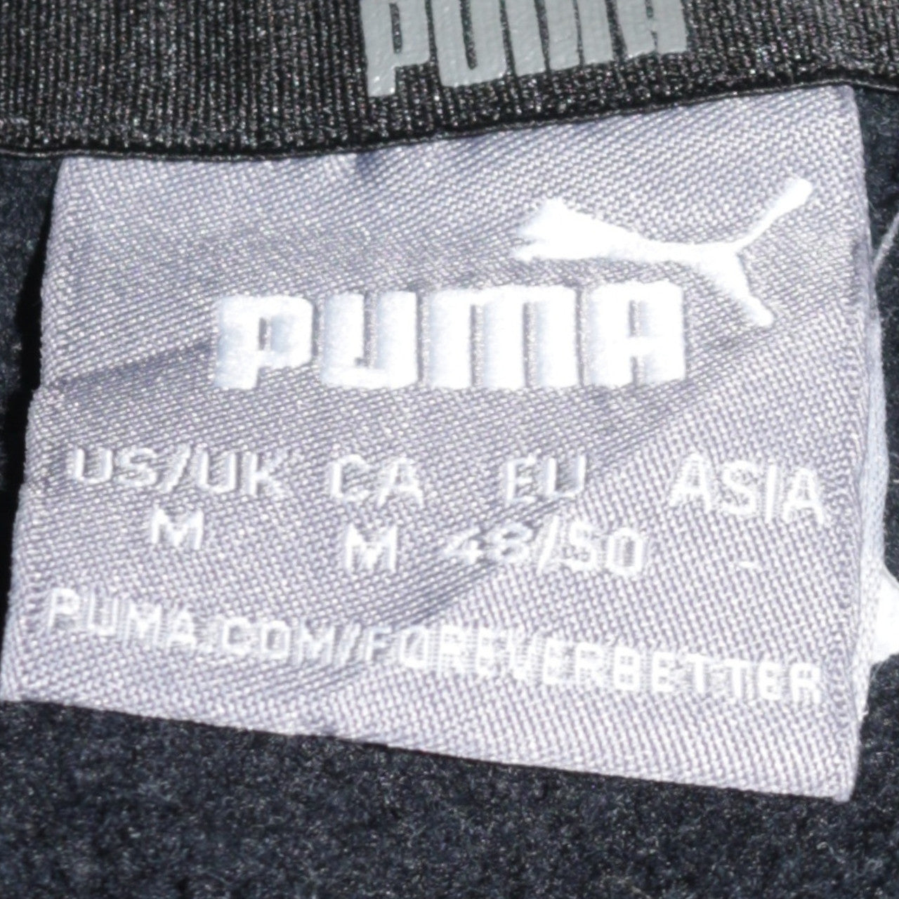 Puma Men’s Black Pullover Hoodie M Sports Logo Fleece