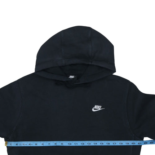 Nike Men's Black Pullover Hoodie Small Logo Fleece Sweatshirt
