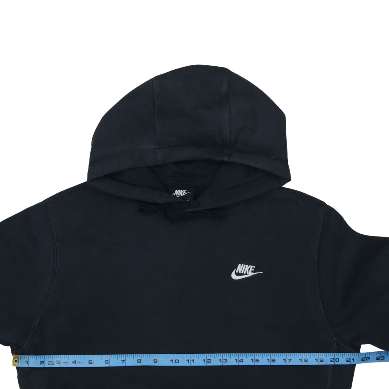 Nike Men's Black Pullover Hoodie Small Logo Fleece Sweatshirt