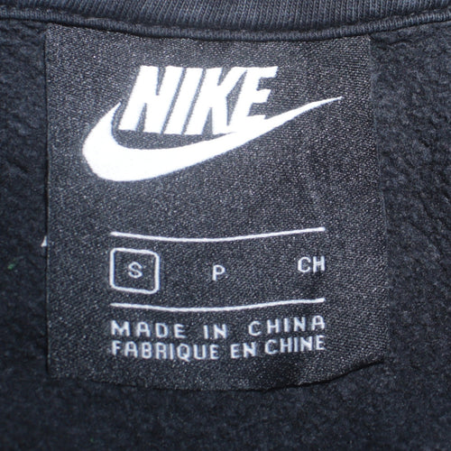 Nike Men's Black Pullover Hoodie Small Logo Fleece Sweatshirt