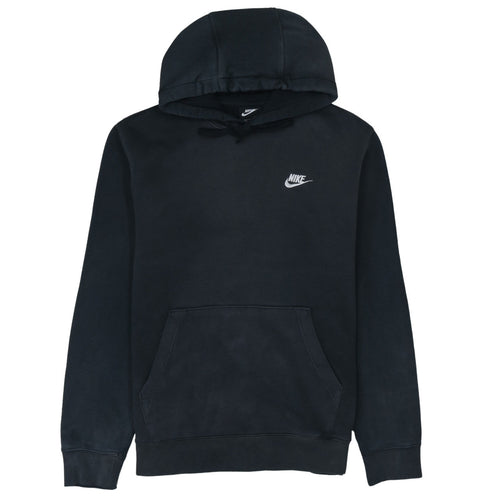 Nike Men's Black Pullover Hoodie Size M Classic Fleece Sweatshirt