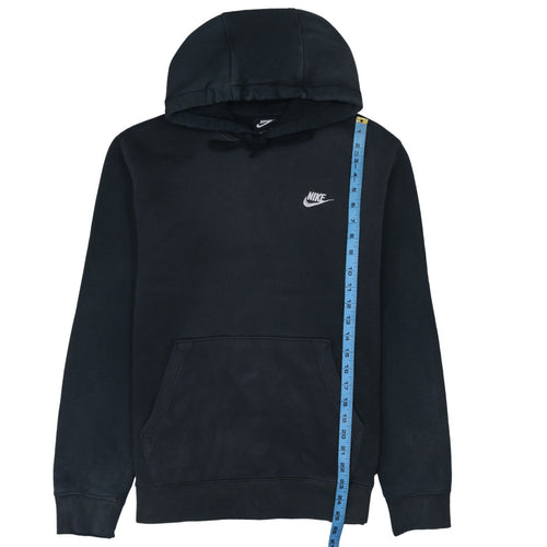 Nike Men's Black Pullover Hoodie Size M Classic Fleece Sweatshirt