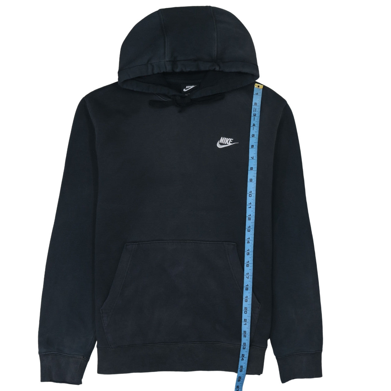 Nike Men's Black Pullover Hoodie Size M Classic Fleece Sweatshirt