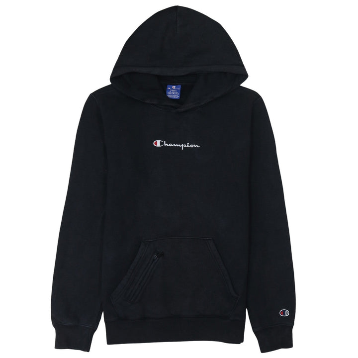 Champion Men's Black Small Pullover Hoodie Embroidered Logo