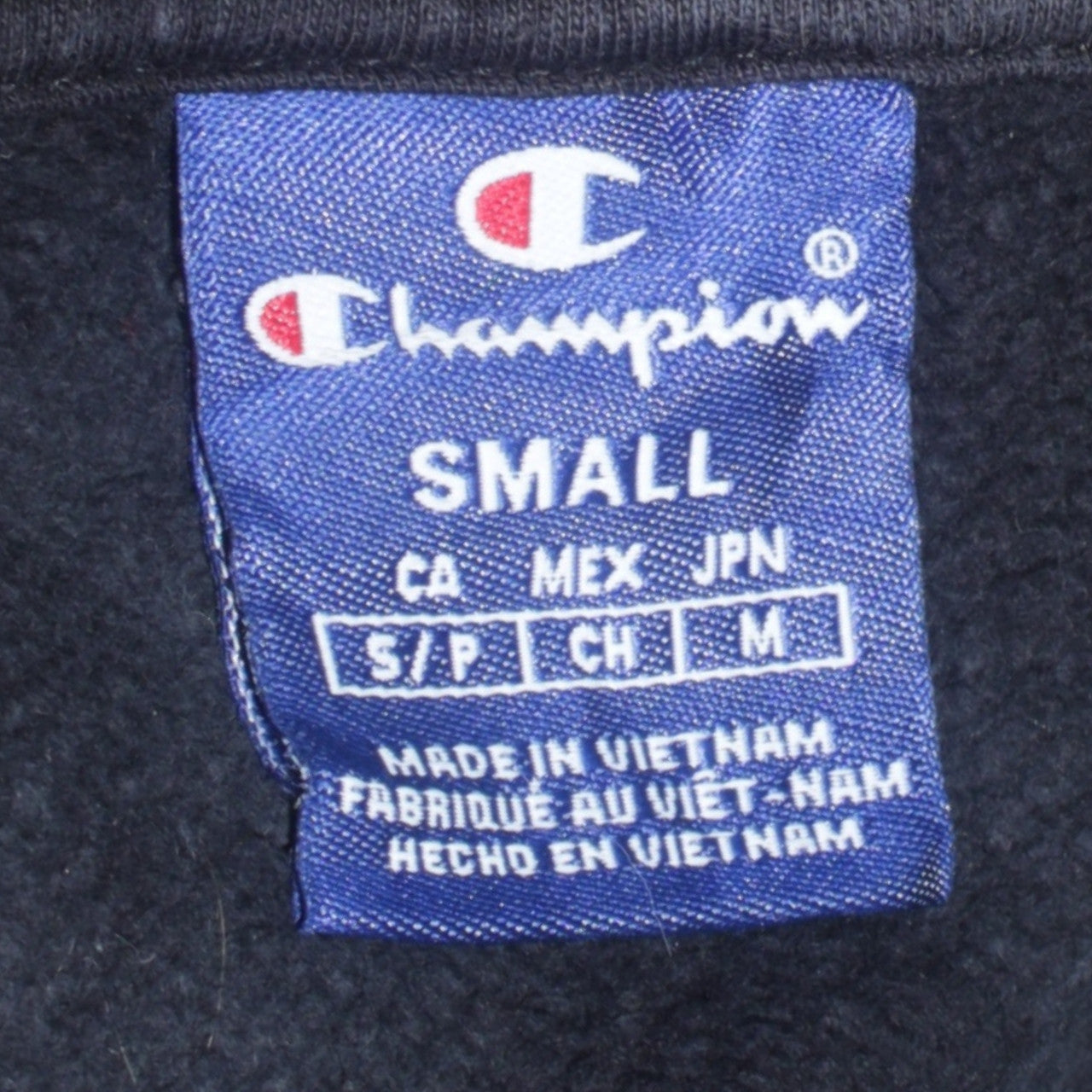 Champion Men's Black Small Pullover Hoodie Embroidered Logo