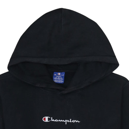 Champion Men's Black Small Pullover Hoodie Embroidered Logo