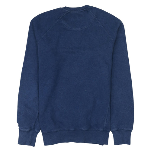 Fred Perry Men's Blue Cotton Crew Neck Pullover Sweatshirt M