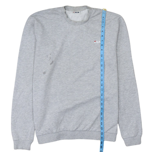 Fila Men's Grey Crew Neck Pullover Sweatshirt Size L Regular