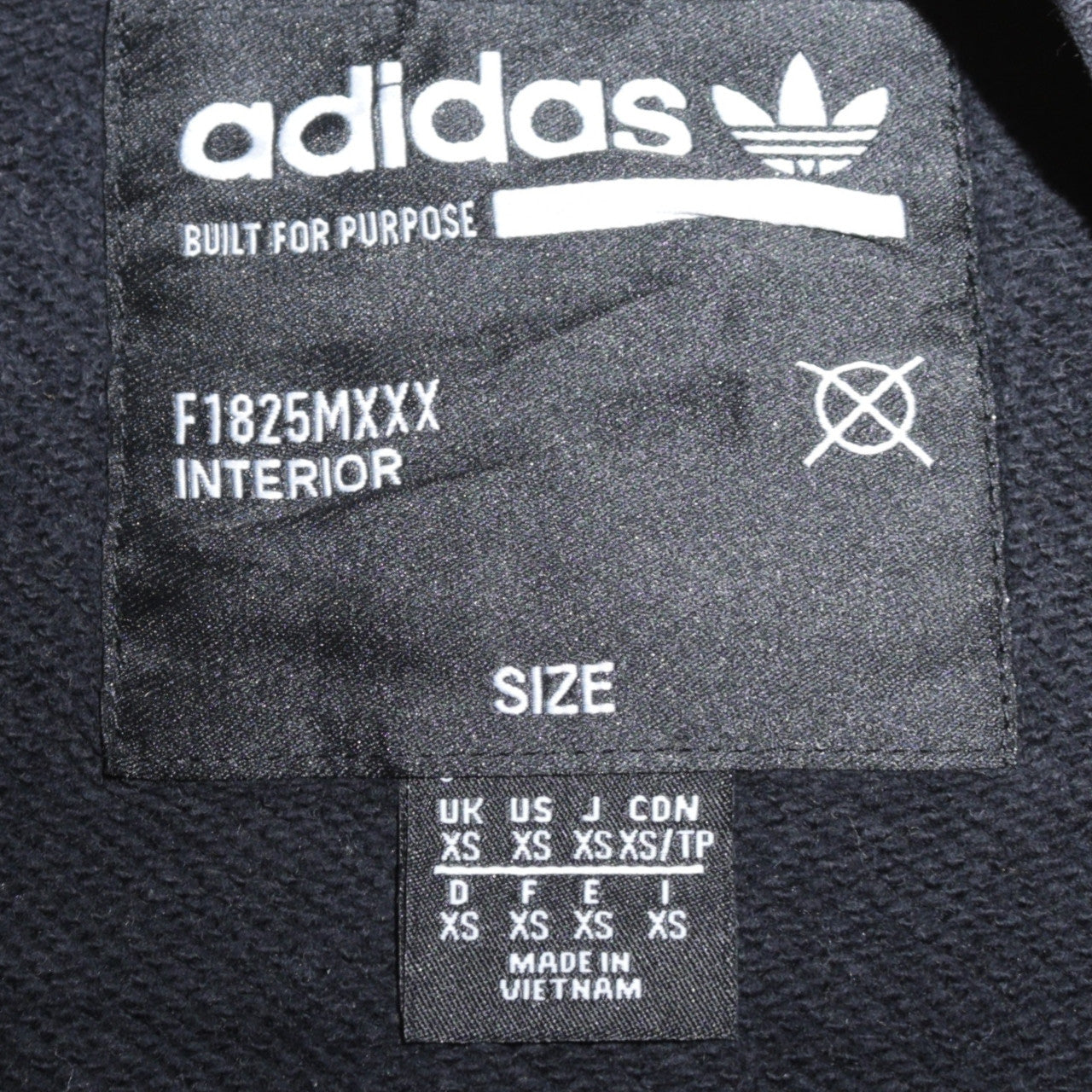 Adidas Women Black XS Pullover Sweatshirt with Logo Print