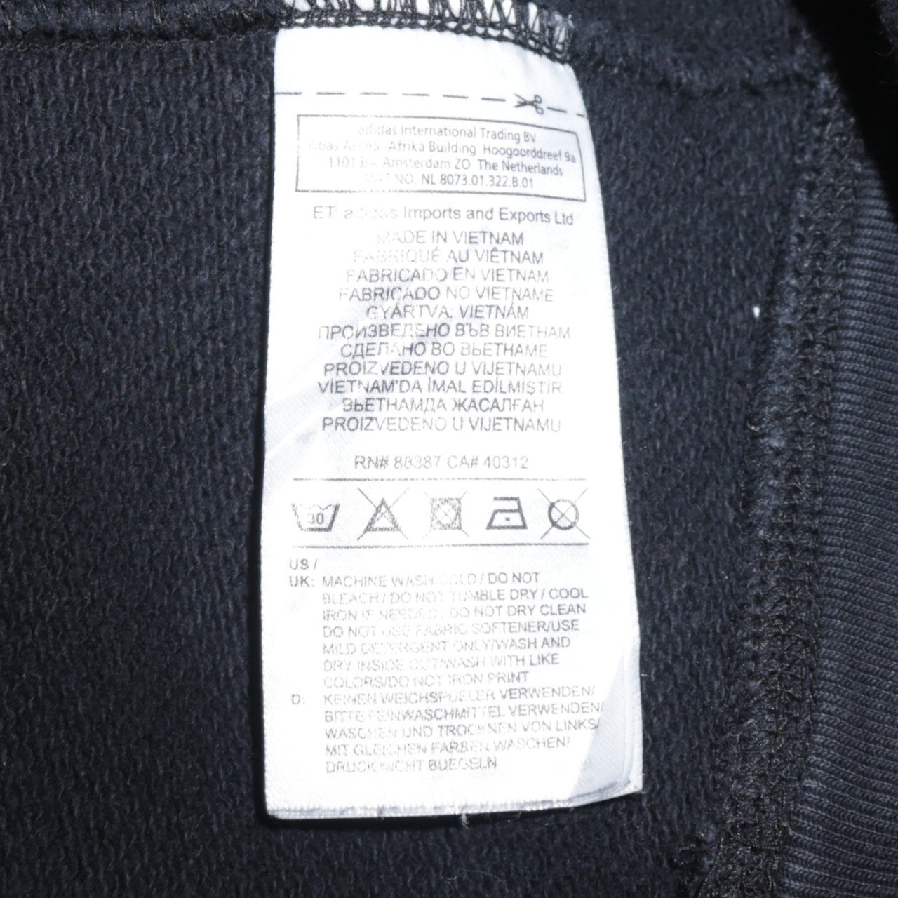 Adidas Women Black XS Pullover Sweatshirt with Logo Print