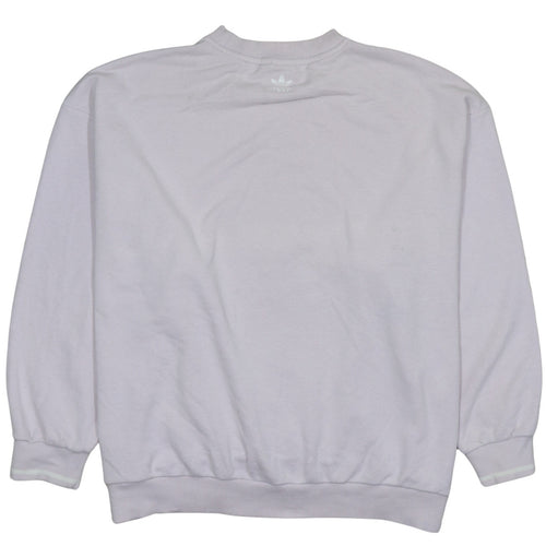 Adidas Womens Beige Tennis Academy Sweatshirt Size 12 Cotton Blend