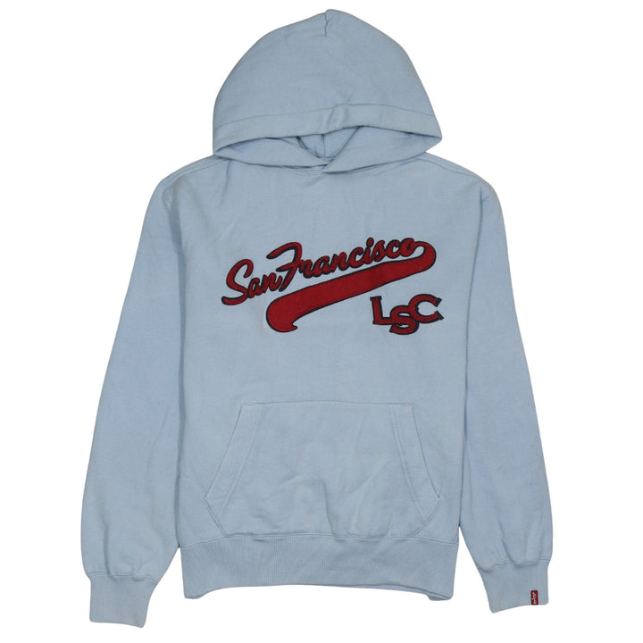 Levi's Red Tab Women's Blue Pullover Hoodie Medium San Francisco Logo