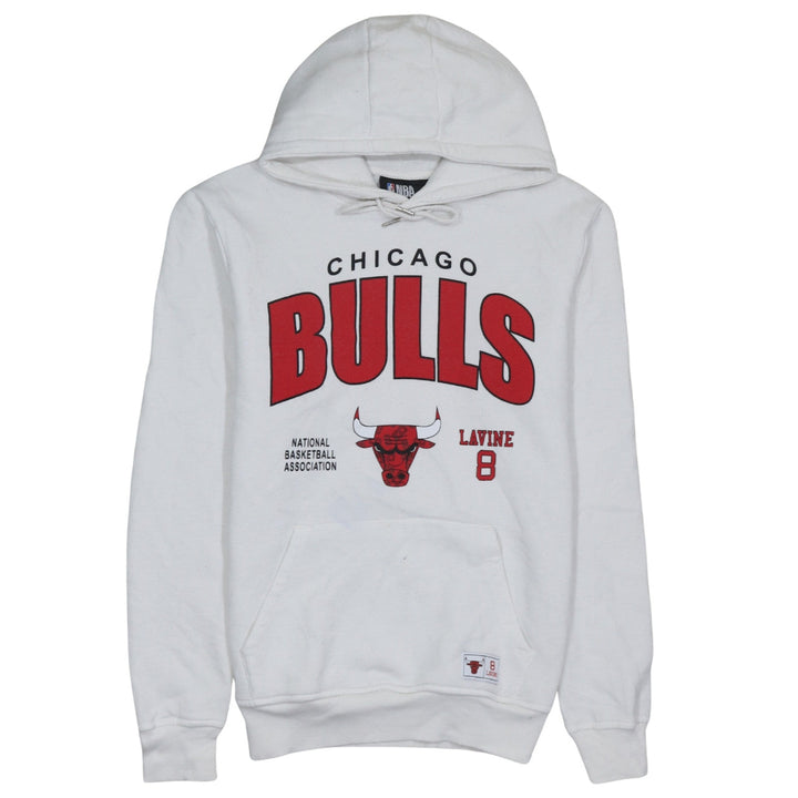 NBA Chicago Bulls LaVine 8 White Men's Pullover Hoodie M
