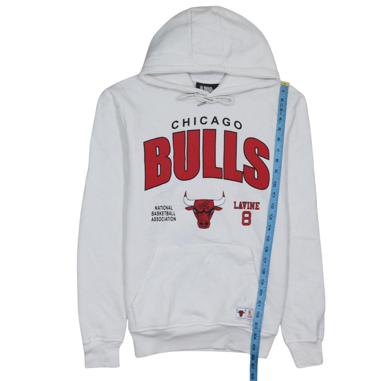 NBA Chicago Bulls LaVine 8 White Men's Pullover Hoodie M